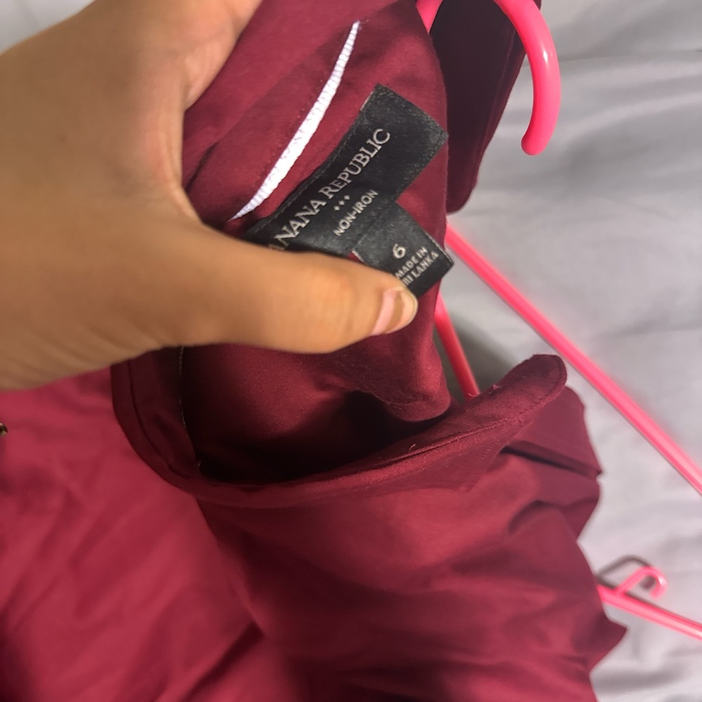 Banana Republic Deep Red Blouse - Picture 3 of 3